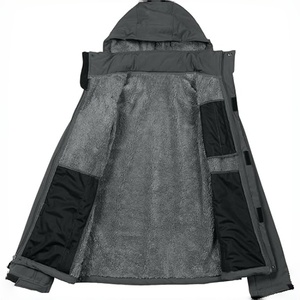 Chaqueta de Invierno para Hombre, Forrada de Sherpa, Cortavientos, para Montaña, Esquí y Nieve, con Capucha Desmontable - Product Image 3