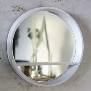 Home Decor White Black Round Wall <strong>Mirror</strong> <strong>Porthole</strong> Make up Hallway Bathroom Bedroom Hanging <strong>Mirror</strong> with Shelf - Product Image 6