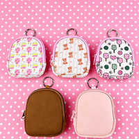 Sac à dos mini en néoprène avec fermeture éclair, logo personnalisé, imperméable, écologique, porte-clés, porte-monnaie, trousse de maquillage/cosmétiques, unisexe