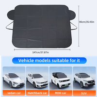 Housse de protection toutes saisons en tissu Oxford pour voiture, anti-givre pour pare-brise et capot moteur, protection de carrosserie