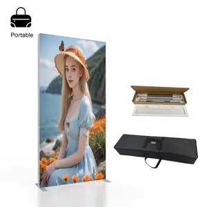 Seg Light Box 2024 Latest Models Backlit Frameless Fabric Display Advertising Led SEG Slim Light Boxes