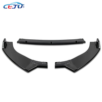Diffuseur de pare-chocs avant de voiture, spoiler en fibre de carbone pour Volkswagen VW Golf MK7 MK7.5 GTI R GTD 2014-2019