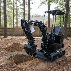 Miniexcavadora HAIJU Negra, la Mejor, de 1 Tonelada, con Motor Koop Euro V y 1 Año de Garantía con Accesorios, Excavadora para Construcción - Product Image 4