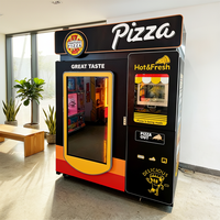 Distributeur automatique de pizzas chaudes pour l'extérieur, machine à pizzas automatisée, fonctionne avec des pièces de monnaie, paiement par code QR, vente en gros