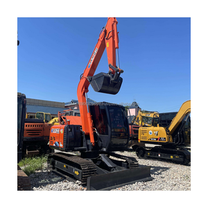 Excavatrice d'occasion Hitachi ZX70-5G ZX70 Japon mini-excavatrice 7 tonnes hydraulique sur chenilles matériel de construction d'occasion - Product Image 1