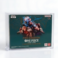 Boîte de présentation en acrylique transparente pour One Piece OP 07 Double Legend Booster Box, boîte de rangement protectrice transparente