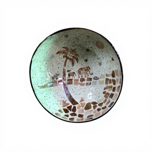 Bol décoratif artisanal de haute qualité en coquille de noix de coco naturelle, écologique et minimaliste, exporté du Vietnam, vente en gros mondiale - Product Image 1