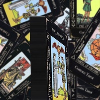 Kartu Tarot dengan buku panduan 78 asli klasik tarot kartlar Deck ceux de Tarot Fortune menceritakan kartu permainan dan oracles