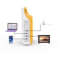 Kit de luz de estación de energía solar portátil con radio de carga móvil TV y ventilador Sistema solar para el hogar