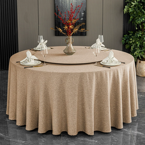 Modern Printed Polyester Tablecloth Indoor Outdoor Wedding <strong>Table</strong> Cover With Circle Decoration Washable For Hotel Use - Product Image 3