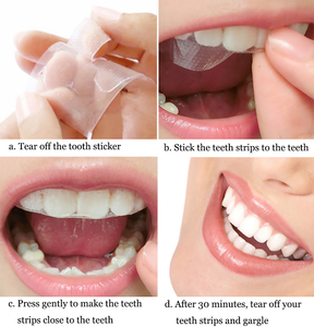 I prodotti per la cura dei denti correggono le strisce sbiancanti per i denti campioni gratuiti - Product Image 3