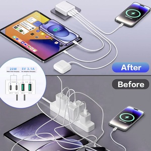 Hnt 40W USB C Mỏng Khối Sạc Đa-Cổng Tường Cắm Power Adapter Loại C Gạch Cho iPhone 16 15 14 Pro Max EU/Chúng Tôi Cắm Bộ Sạc - Product Image 5