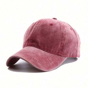 Gorra de béisbol deportiva unisex lisa de mezclilla lavada multicolor personalizada al por mayor, ajustable, estilo Dad Hat - Product Image 3