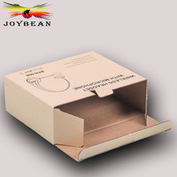Boîte d'emballage en carton ondulé pliable biodégradable marron avec logo personnalisé pour l'électronique grand public Impression offset