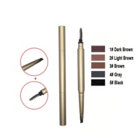 Pinceau crayon à sourcils mince de haute qualité Kit de sourcils étanche automatique longue durée maquillage de marque privée pour les yeux