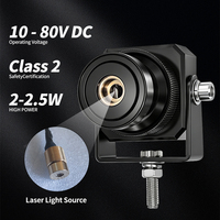 Projecteur laser industriel haute intensité, étanche, à ligne virtuelle RGB réglable pour la sécurité des piétons