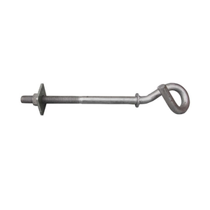 Ensemble de boulons à crochet Quan Pham J, haute qualité, galvanisé selon la norme ASTM A-153, longueur de boulon 5/8" x 12", pour la fixation des câbles - Product Image 2