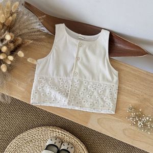 เสื้อคลุมเด็กผู้หญิงสไตล์เกาหลี Korababy ลายดอกไม้ ผ้าตาข่าย ระบายอากาศได้ดี สำหรับฤดูใบไม้ผลิและฤดูใบไม้ร่วง คอกลม น่ารัก ใส่ได้ทุกวัน - Product Image 6