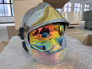 خوذة رجال الإطفاء الصفراء Ati-fire ATI-EU602 MSA F1 GALLET PA من النايلون-66 خوذة كاملة من النوع T متوافقة مع معايير EN443/EN397 300 مقاومة للصدمات والحرارة - Product Image 2