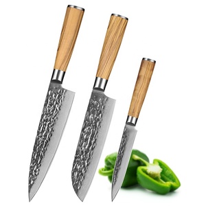 Ensemble de couteaux de chef damas, set de couteaux de chef Oem, coffret cadeau personnalisé, Set de cuisine, Set de couteaux Damast 3 pièces - Product Image 2