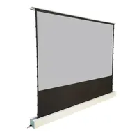 Écran de projection électrique R ALR gris 90/92 pouces, écran de projection électrique à tension par languettes, écran de projection électrique à levage au sol