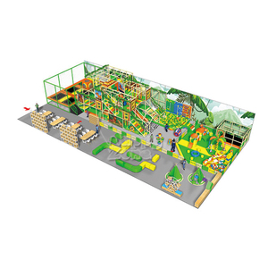 Équipement de terrain de jeu intérieur sur le thème de la nature Happy Zone, équipement d'aventure forestière personnalisé, filet d'escalade, toboggan pour usage commercial, 20 enfants - Product Image 3