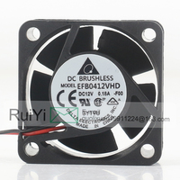 Ventilateur de refroidissement pour serveur 0.18A 4020 40X40X20MM 4CM, double roulement à billes, deux fils, châssis EFB04HD-F00-JL