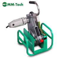 Máquina de Fusión a Tope Automática MM-TECH SWT-V200/63A para Tuberías de HDPE, PP y PVDF, Certificada CE, para Suministro de Agua e Infraestructura de Gas