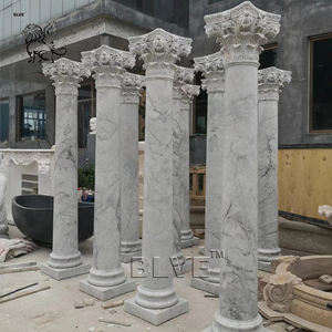 Columna <span class=keywords><strong>de</strong></span> Mármol Blanco <span class=keywords><strong>de</strong></span> Lujo, Estilo Romano, con <span class=keywords><strong>Pilar</strong></span> Sólido, para Decoración <span class=keywords><strong>de</strong></span> Gazebo <span class=keywords><strong>de</strong></span> Jardín al Aire Libre, Marca BLVE - Product Image 5