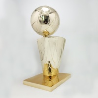 Trophée de champion de basketball sur mesure : Coupe MVP personnalisée en métal plaqué or pour tournoi et ligue de basketball 2026