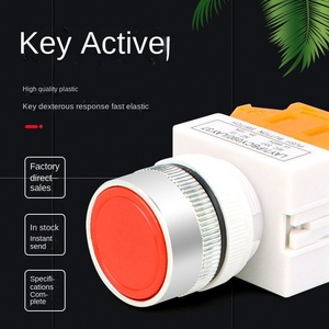 LAY37-11BN 22mm 1NO1NC Momentary Plastic Push Button <b>Switch</b> 4 screws 10A 600V Power Self reset button <b>switch</b> - Product Image 5