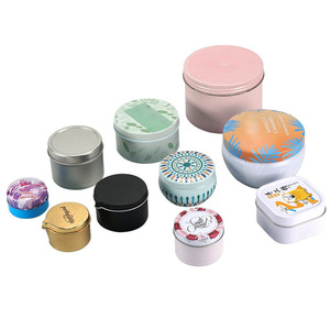 Bán buôn 2oz 4oz 6oz 8oz rỗng vòng Rose Gold Matte trắng đen liền mạch kim loại container/Jar/có thể nến tins - Product Image 2