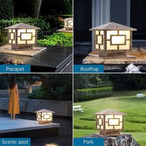 Lámparas de Columna para Exteriores de 40*40cm, IP65 Impermeables, Lámpara de Poste para Patio, Luz de Pilar de Aluminio Antioxidante para Jardín - Product Image 5