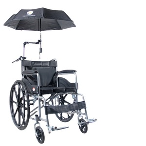 Wheelchair <b>Umbrella</b> Stand Stainless Steel Lightweight <b>Foldable</b> Sunshade Holder for Manual Wheelchair - Product Image 3