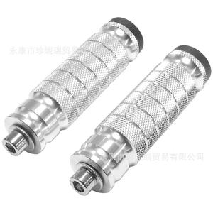 แป้นเหยียบตรง CNC รุ่นดัดแปลง M8 ขนาด 22.2 มม. ทำจากอลูมิเนียมอัลลอยด์ทรงกระบอก สำหรับซ่อมแซมและเปลี่ยนอะไหล่รถจักรยานยนต์ สีทอง - Product Image 2