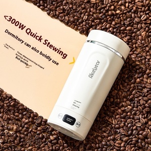300W Electric Heating Travel Mug Multifunctional Thermos Cup with Auto Keep Warm, Portable <b>Kettle</b> for Office Hotel Travel - Product Image 5