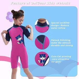 Costume da bagno termico in Neoprene per bambini 2mm in Neoprene uno pezzo da sub con cerniera posteriore per bambini ragazzi giovani ragazze sport acquatici muta da cartone animato - Product Image 2