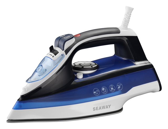 Professional National Dry Pressing Ceramic Soleplate Plastic Full Function Portable Electric Steam Iron