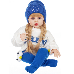 Muñeca Reborn Dearbei para Niñas, Material <span class=keywords><strong>de</strong></span> Vinilo, <span class=keywords><strong>Tamaño</strong></span> <span class=keywords><strong>de</strong></span> 50 cm a 1 m, Juguete <span class=keywords><strong>de</strong></span> Princesa para Niñas Pequeñas, Características Realistas, Regalo <span class=keywords><strong>de</strong></span> Cumpleaños - Product Image 1