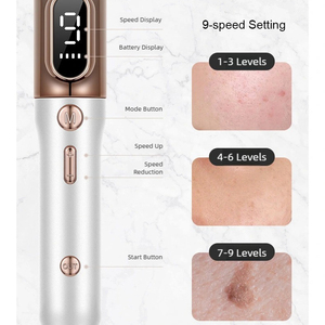 Stylo anti-taches et verrues rechargeable à 9 niveaux de puissance pour l'élimination des grains de beauté, verrues, taches de rousseur, nævus, taches brunes et petits tatouages - Product Image 3