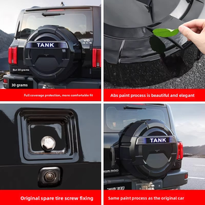 Copertura ruota di scorta con indicatore di direzione dinamico per GWM Tank 300, protezione portellone posteriore, accessori fuoristrada - Product Image 5