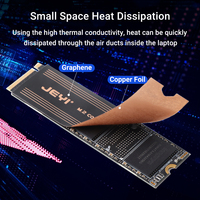 Dissipateur thermique JEYI OEM à double couche en graphène et feuille de cuivre pour SSD NVMe M.2 2280 NGFF, haute qualité, haute vitesse, en stock
