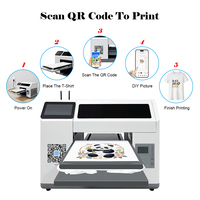 Imprimante DTG à plat A3 H5 : Code QR pour imprimer sur T-shirt, sweat-shirt, sac en toile, jean, chemise – Idéale pour la maison et les entreprises