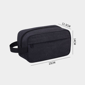 <span class=keywords><strong>Neceser</strong></span> de lona para hombre con logotipo personalizado, <span class=keywords><strong>neceser</strong></span> de viaje grande para hombre, kit Dopp de lona con múltiples bolsillos y ASA resistente - Product Image 4