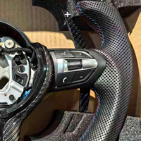 Volant en fibre de carbone avec LED pour BMW F10 E90 E92 F30 F32 F80 F82 M2 M3 M4 M5, pièces de modification intérieure pour véhicules General Motors