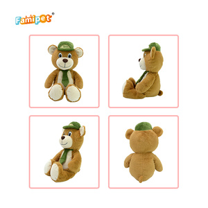 Fabricante Famipet, Venda por Atacado de Brinquedos de Pelúcia Personalizados com Design de Urso com Chapéu Fofo - Product Image 6