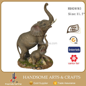 11.5 pulgadas tamaño de la <span class=keywords><strong>vida</strong></span> al aire libre grande resina elefante recuerdos estatuas - Product Image 2