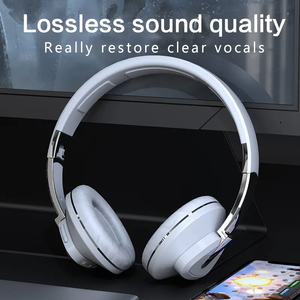 Cuffie Wireless Bluetooth a Lunga Durata con Bassi Potenti, Pieghevoli, con Slot per Scheda <span class=keywords><strong>e</strong></span> LED Indicatore Batteria, Nuove Cuffie per Esports <span class=keywords><strong>e</strong></span> Sport - Product Image 2