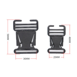 Boucle pour sac en plastique A046 25mm 36mm, attache rapide pour sangle de sac à dos, accessoires pour sac d'école - Product Image 3