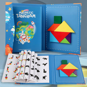 Montessori classico ABS Tangram libro di carta Puzzle giochi da tavolo apprendimento aiuti didattici carta giocattoli educativi <span class=keywords><strong>per</strong></span> <span class=keywords><strong>ragazzi</strong></span> ragazze - Product Image 5
